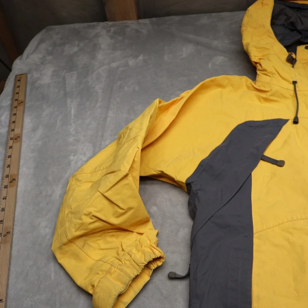 North Face Jacket Womens Medium‎ Yellow Waterproof Wind Rain Snow 3in1 Shell VTG